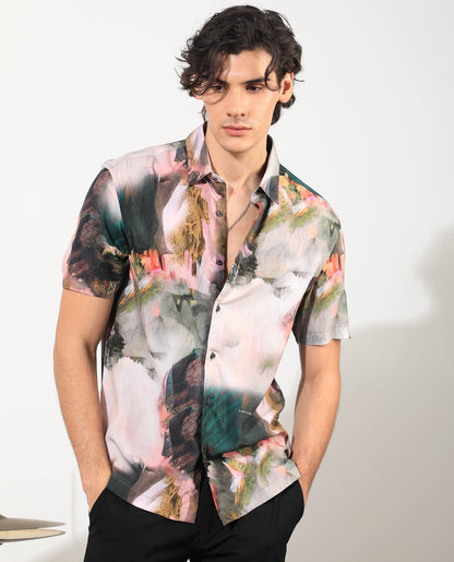 ABSTRACT PRINT SHIRT