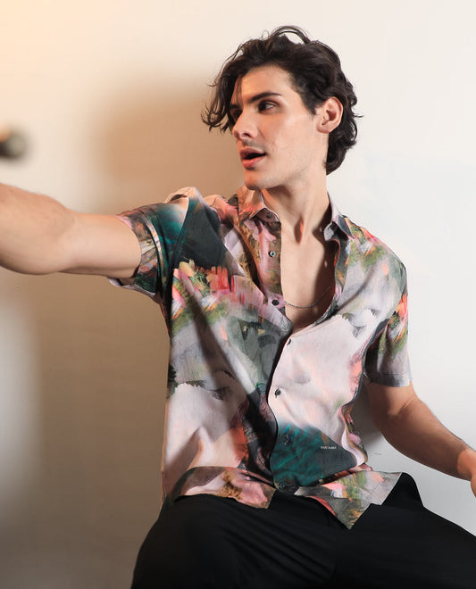 ABSTRACT PRINT SHIRT