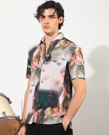 ABSTRACT PRINT SHIRT